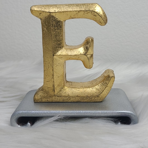 Liscel Other - Initial E gold leaf wall hanging wall decor office